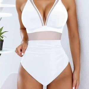 White One-Piece Swimsuit